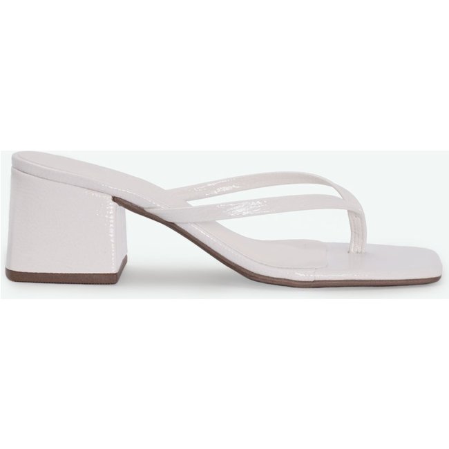 Tamanco Megan Verniz Off White Suzana Santos