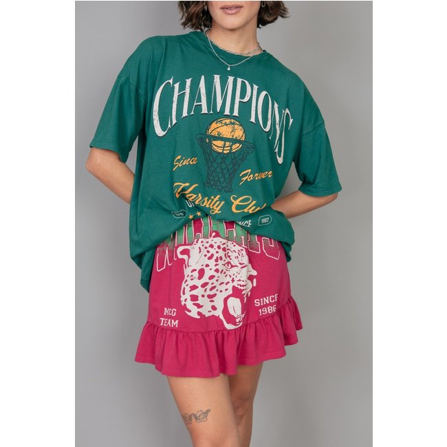 Saia De Babadinho De Malha Borgonha Wildcats marinaegabriella