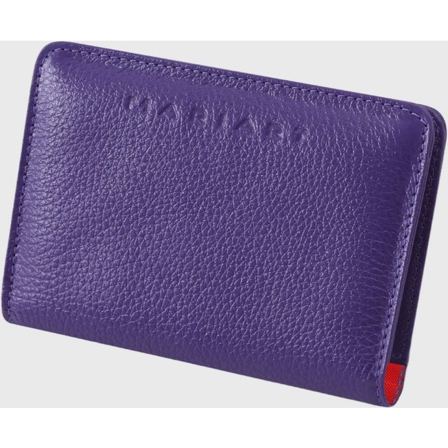 Carteira de Couro Mariart Garnet Blueberry