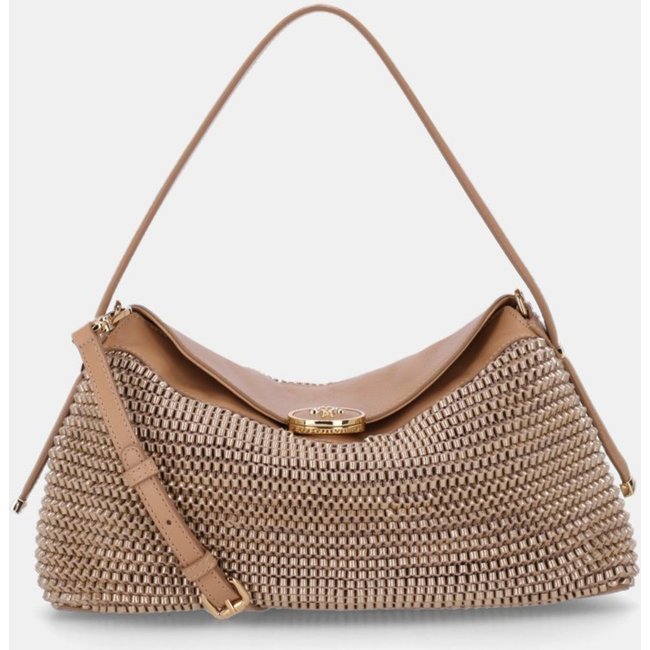 Bolsa Hobo Média Madras Luiz da Lua - 2000738 Luz Da Lua Dourado