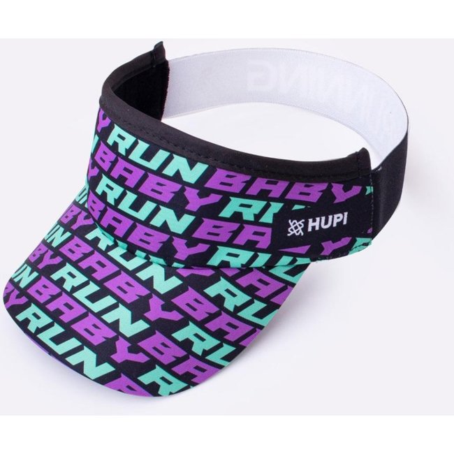 Viseira para Corrida HUPI Run Baby Run Preto