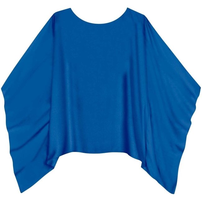 Blusa Ampla Alongada De Mangas Longas