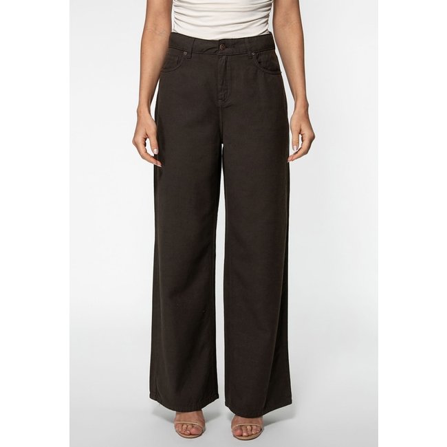 Calça Guess Wide Leg Marrom