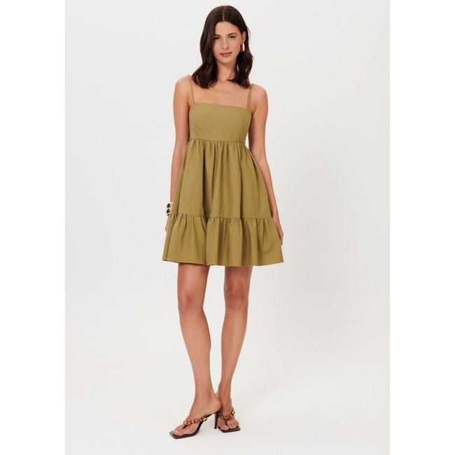 Vestido Curto De Alças Decote Reto Lança Perfume