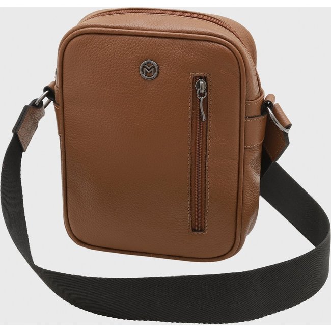 Bolsa Crossbody de Couro Mariart Amy Camel