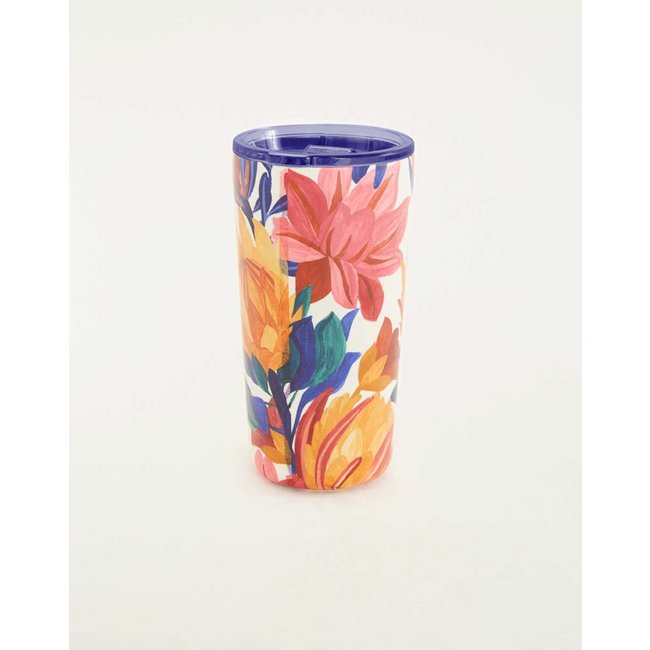 Copo FARM Glub Luiza Floral Off-White