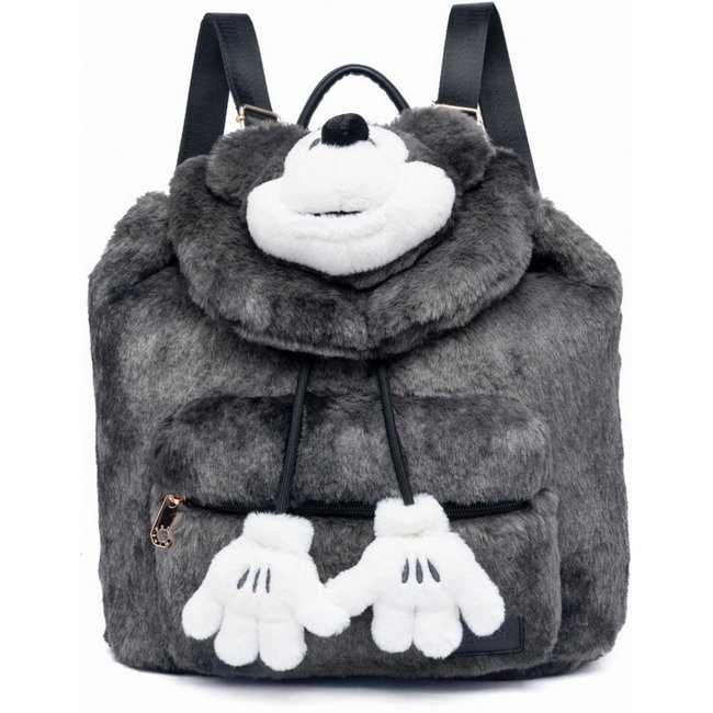 Infantil - Mochila Feminina Mickey Mouse Pelúcia Macia Reforçada Disney