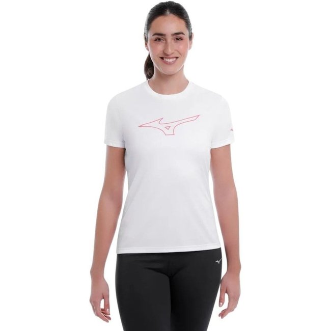 Camiseta Mizuno Energy Stamp 2 Feminina - Branco - mizuno