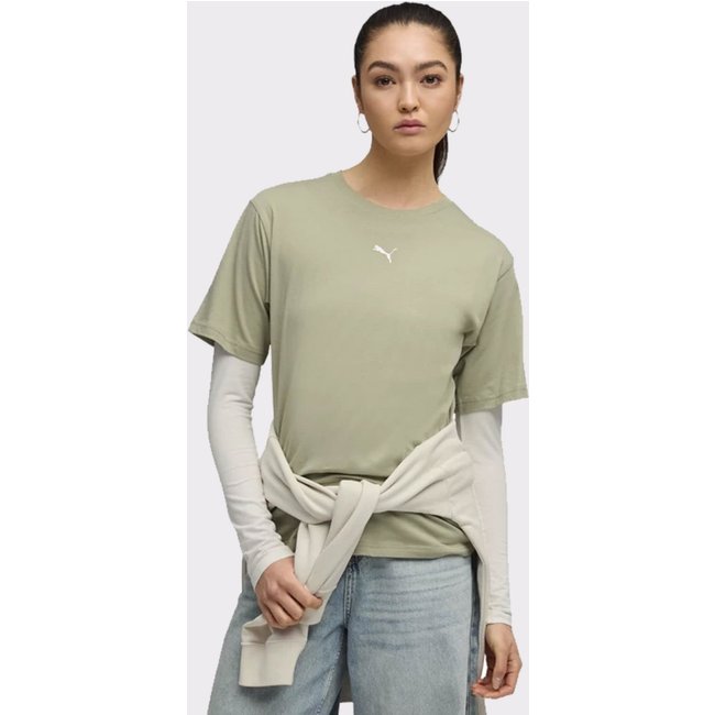 Camiseta Puma ESS Relaxed Feminina Verde Claro