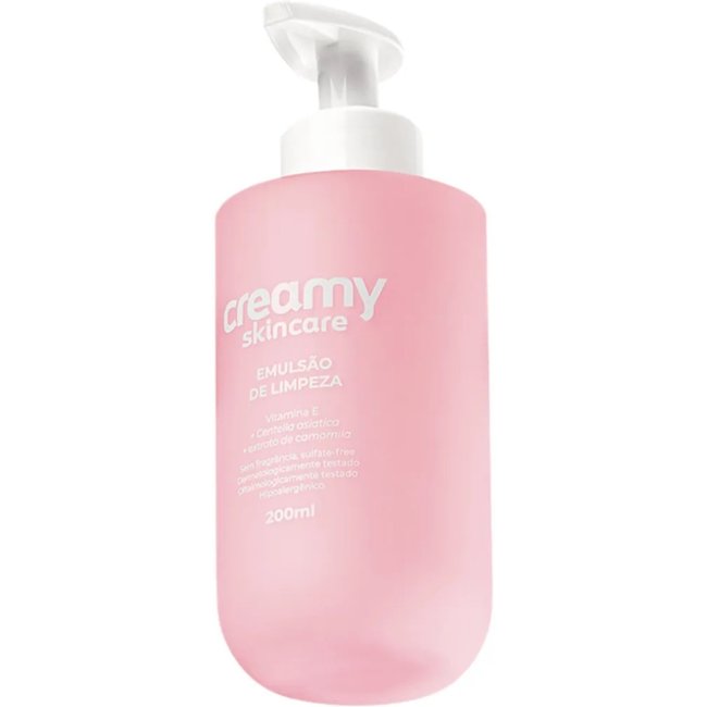 Emulsão De Limpeza Suave Hidratante Creamy Skincare 200mL.