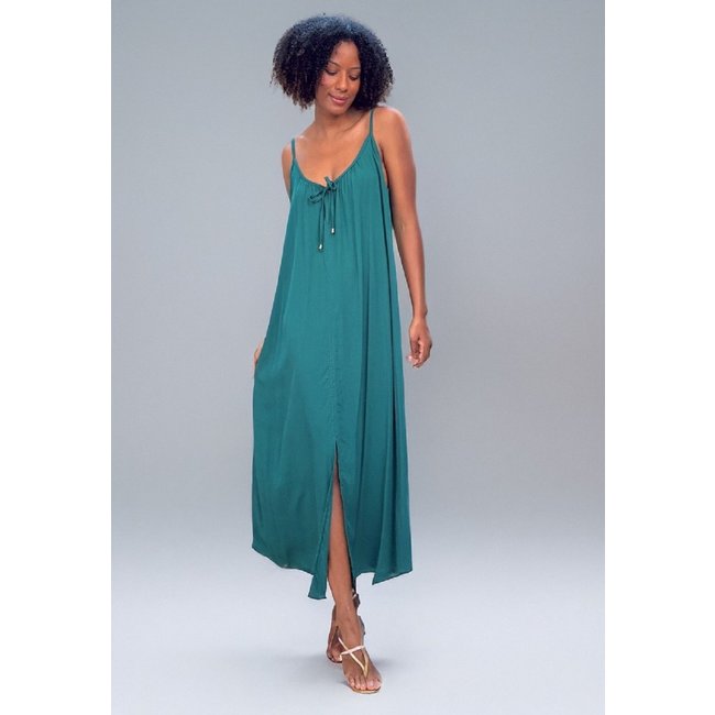 Vestido Midi Amplo Verde