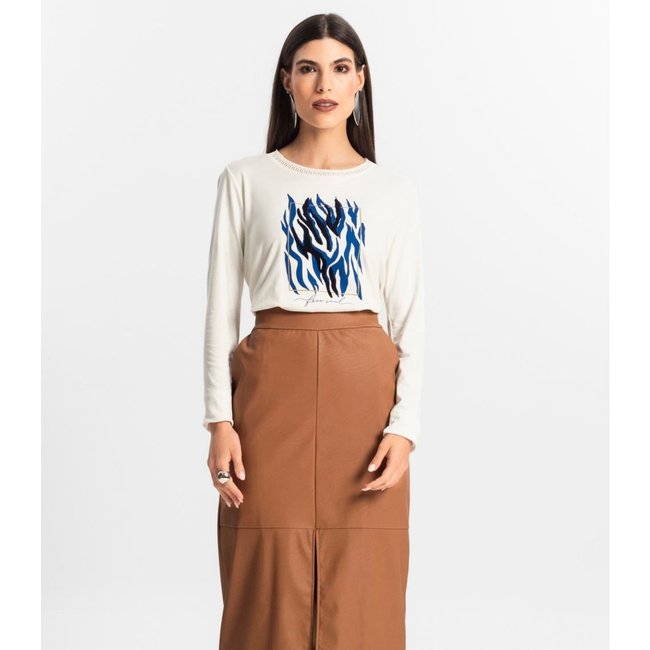 Blusa Manga Longa Endless Bege