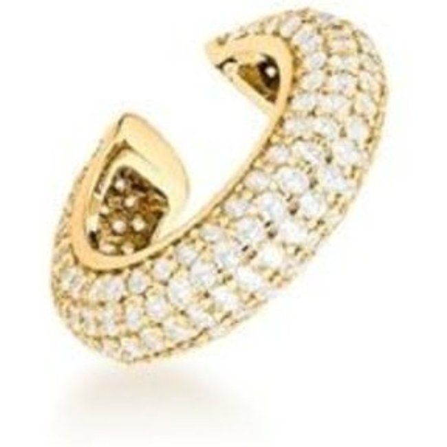 Infantil - Piercing Fake Argola Dourada Cravejada Semijoia Banhado a Ouro 18K Ania Store