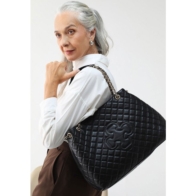 Bolsa Feminina Capodarte Tote Matelassê Preta