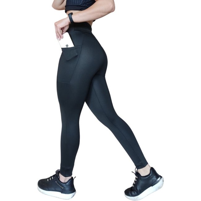 Calça Legging Heide Ribeiro Bolso Preto