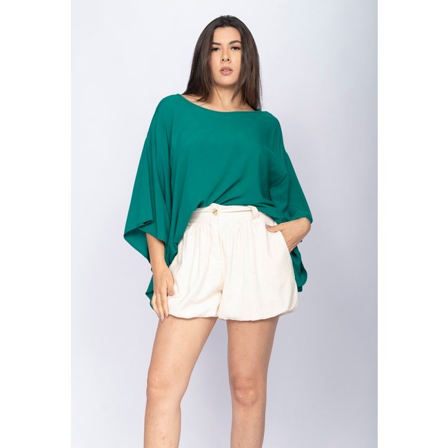 Blusa Amazonia Vital Poncho Baguari Verde