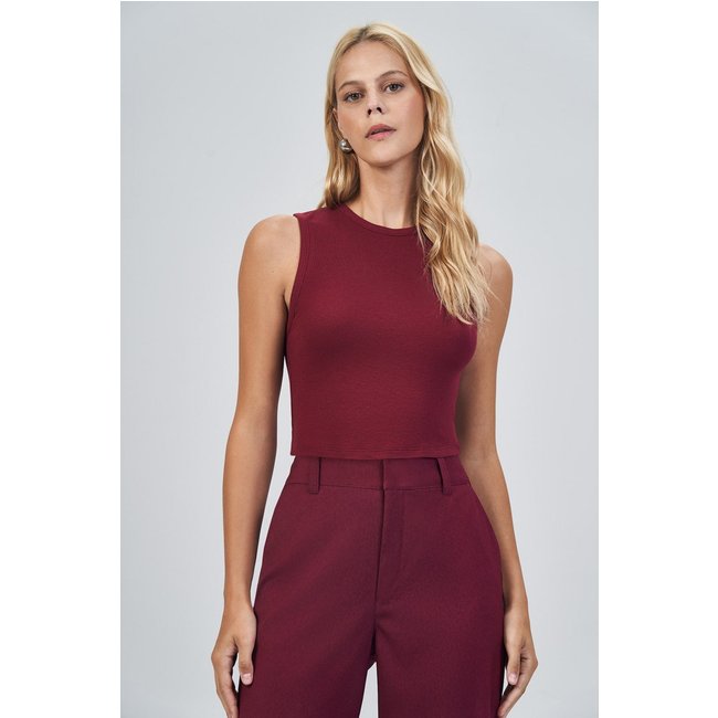 Regata Canelada Fashion Feminina Acostamento