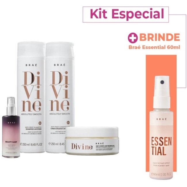 Kit Braé Divine + Beauty Sleep (4 Produtos)