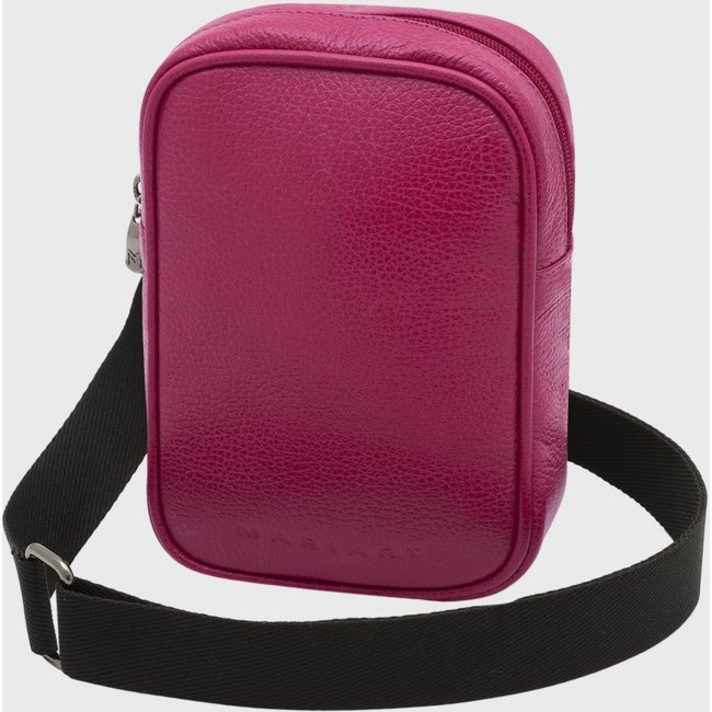 Bolsa Crossbody de Couro Mariart Lolla Magenta