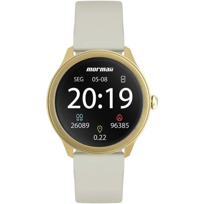 Relógio Smartwatch Mormaii Touchscreen Feminino Dourado