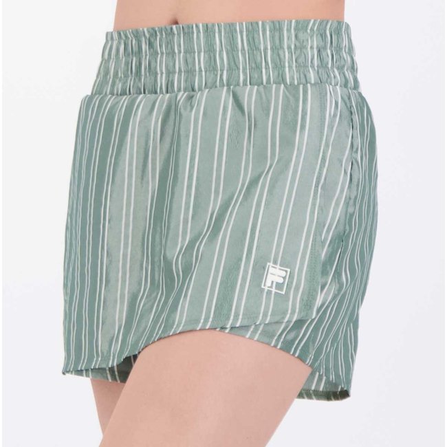 Shorts Saia Fila Nylon Classic Sports Feminino Verde