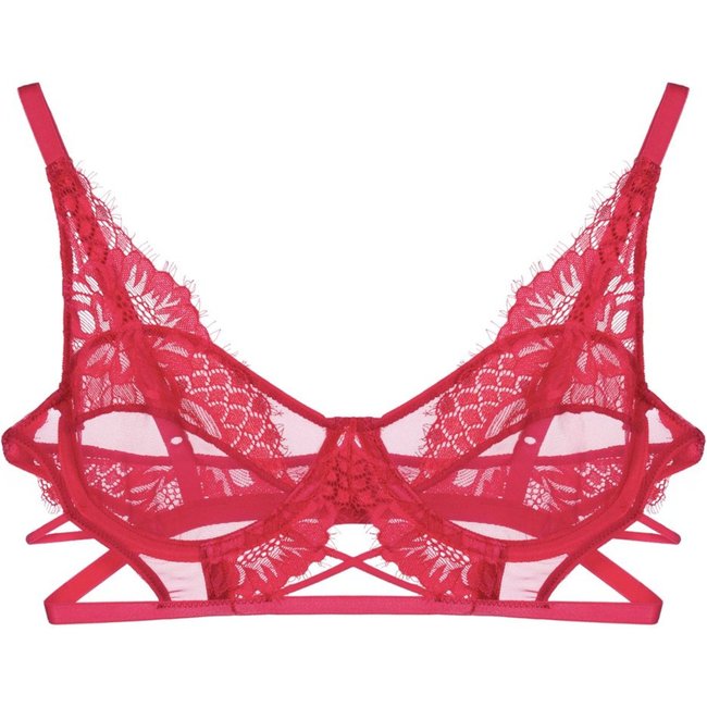 Sutiã Aro Sem Bojo Renda Luiza JOGE Aro Vermelho