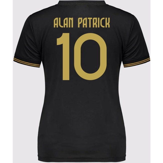 Camisa Internacional Feminina Preta e Dourada 10 Alan Patrick