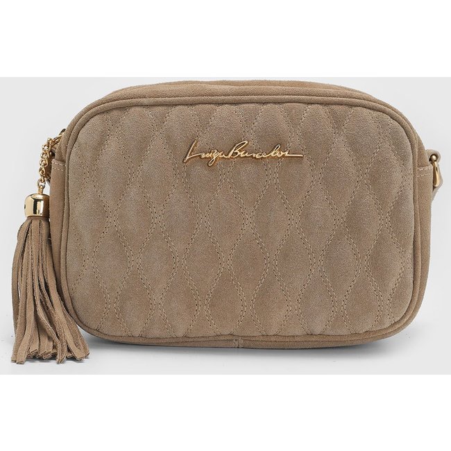 Bolsa Pequena Luiza Barcelos Matelassada Bege
