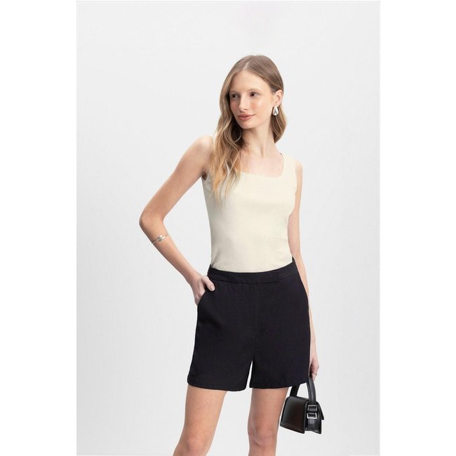 Blusa Feminina Regata Em Ribana Essendi Natural Off-white