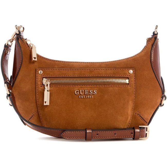 Bolsa Guess Mini Marsha Crossbody Marrom