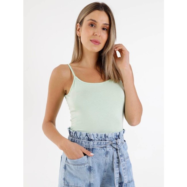 Blusa Regata Básica Autentique Feminina Verde Claro