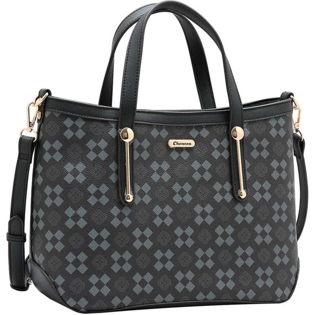 Bolsa Feminina Chenson New Elemento Gráfico 3485294 Preto
