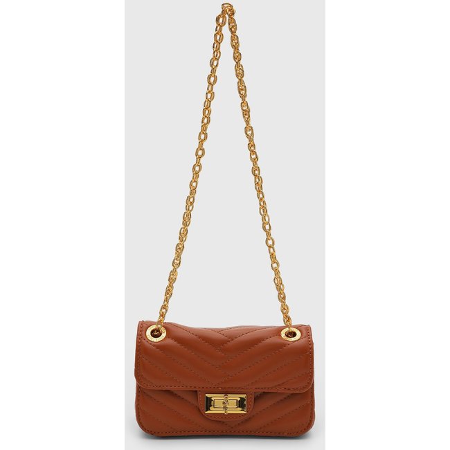 Bolsa Feminina Santa Lolla Matelassada Caramelo