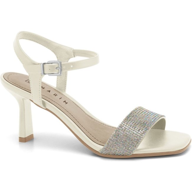 Sandália Feminina Off White Strass Festa Ramarim 2437253-3