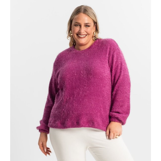 Blusão Feminino Plus Size Secret Glam Roxo