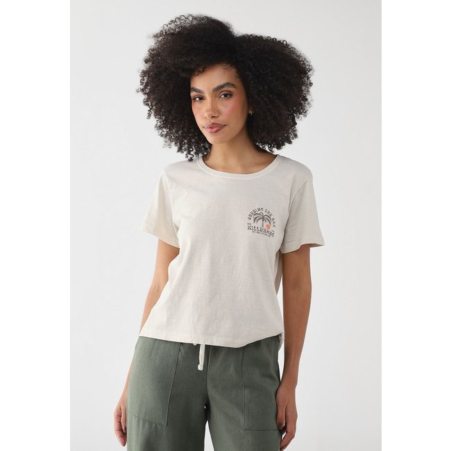 Camiseta Feminina Billabong Chasing Sun Off-White