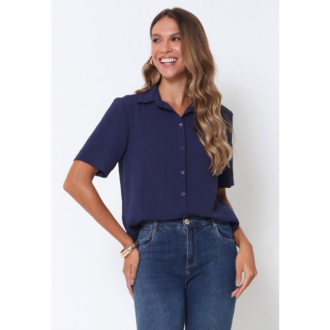 Camisa Intens Manga Curta Air Flow Azul