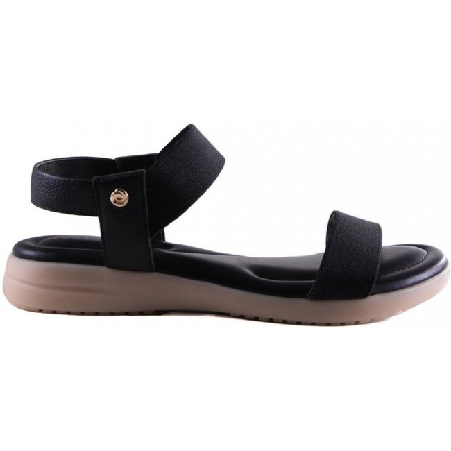 Sandália Rasteira Feminina Lia Line Flatform Comfort 234771830 Lia Line Preto