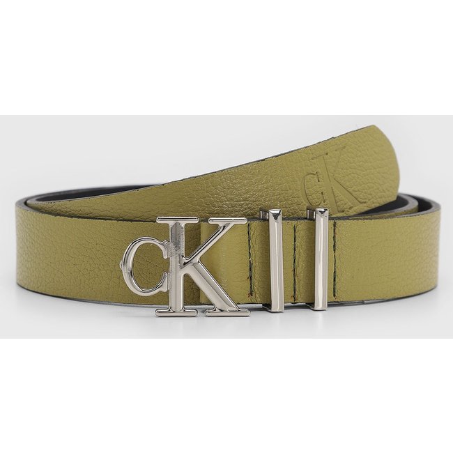 Cinto Feminino Calvin Klein Fivela Logo Pistache