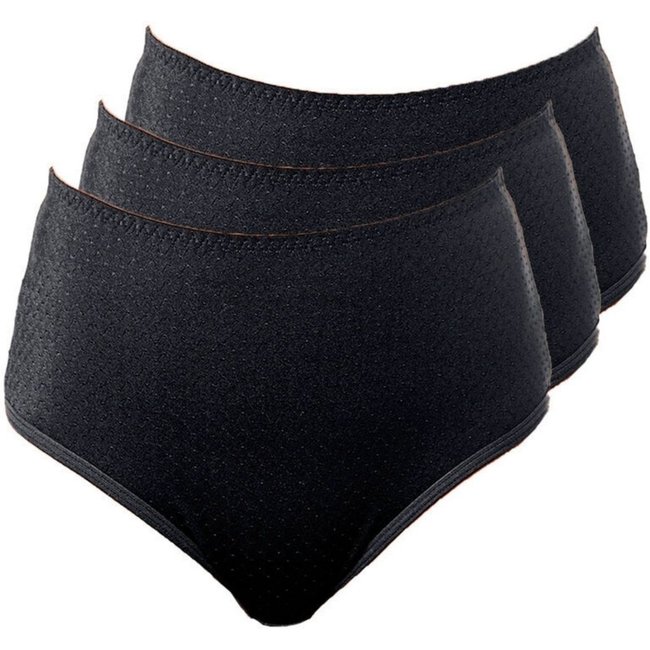 Kit com 3 Calcinhas Alta Nova Bibelô Demillus 57487 Preto