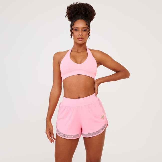 Short Soltinho Barra Tela Rosa Princess Poliamida Soft Donna Carioca