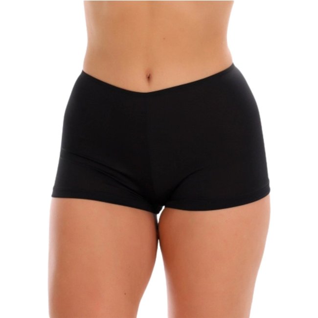 Short Segunda Pele Reflexo Íntimo Anágua Anti Atrito Para Usar Por Baixo Preto
