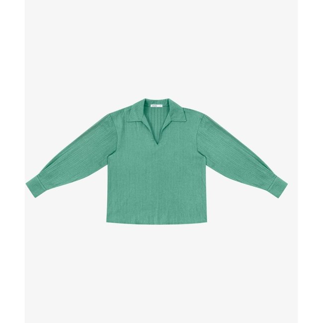 Camisa Feminina Manga Longa Decote V Endless Verde
