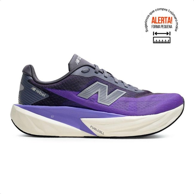 Tenis New Balance Fuelcell Rebel V5 Feminino Roxo