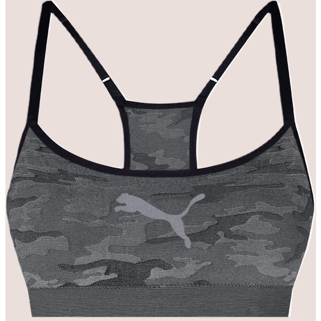 Top Puma Original Feminino Bodywear Academia Fitness Preto