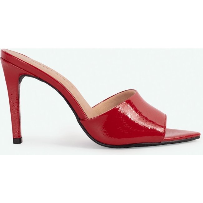 Open Mule Sophia Vermelho Suzana Santos