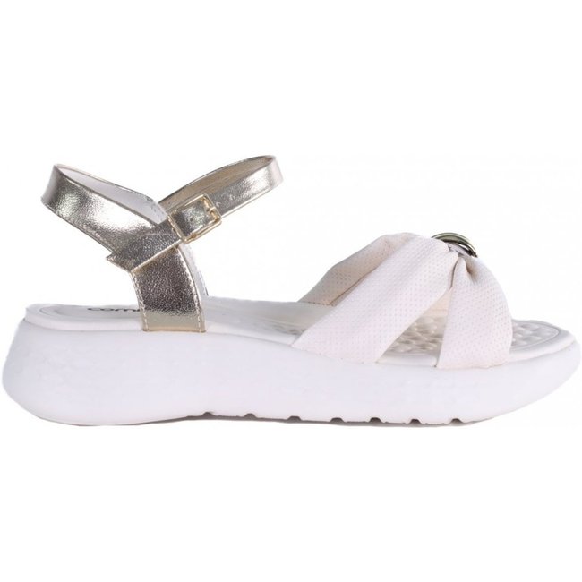 Sandália Feminina Comfortflex Casual 25-47403 Comfortflex Off-white