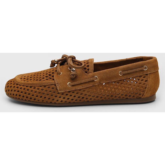 Mocassim Feminino Arezzo Vazado Caramelo