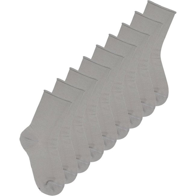 Kit 9 Pares de Meias sem Punho Cano Médio Lupo 4421-001 Cinza