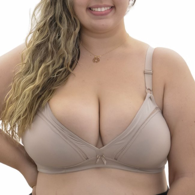 Sutiã sem bojo clássico Plus Size Liebe